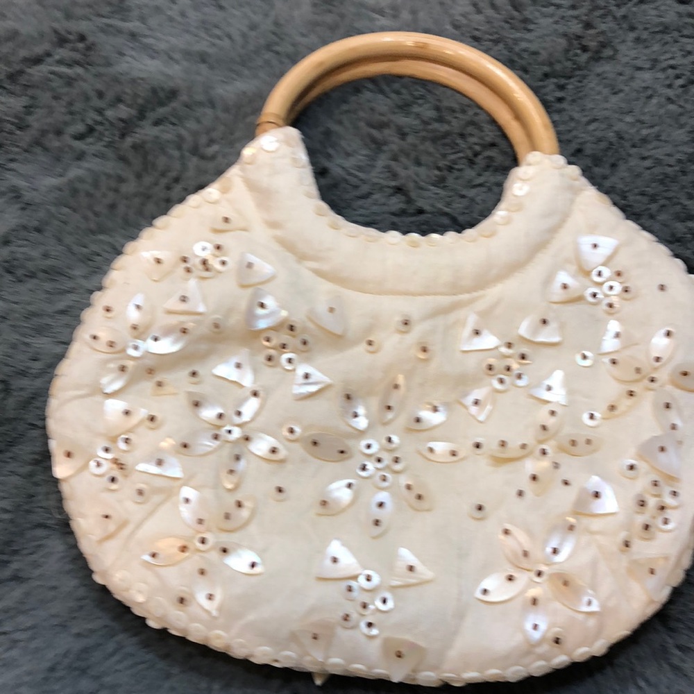 Coldwater Creek summer bag with shells